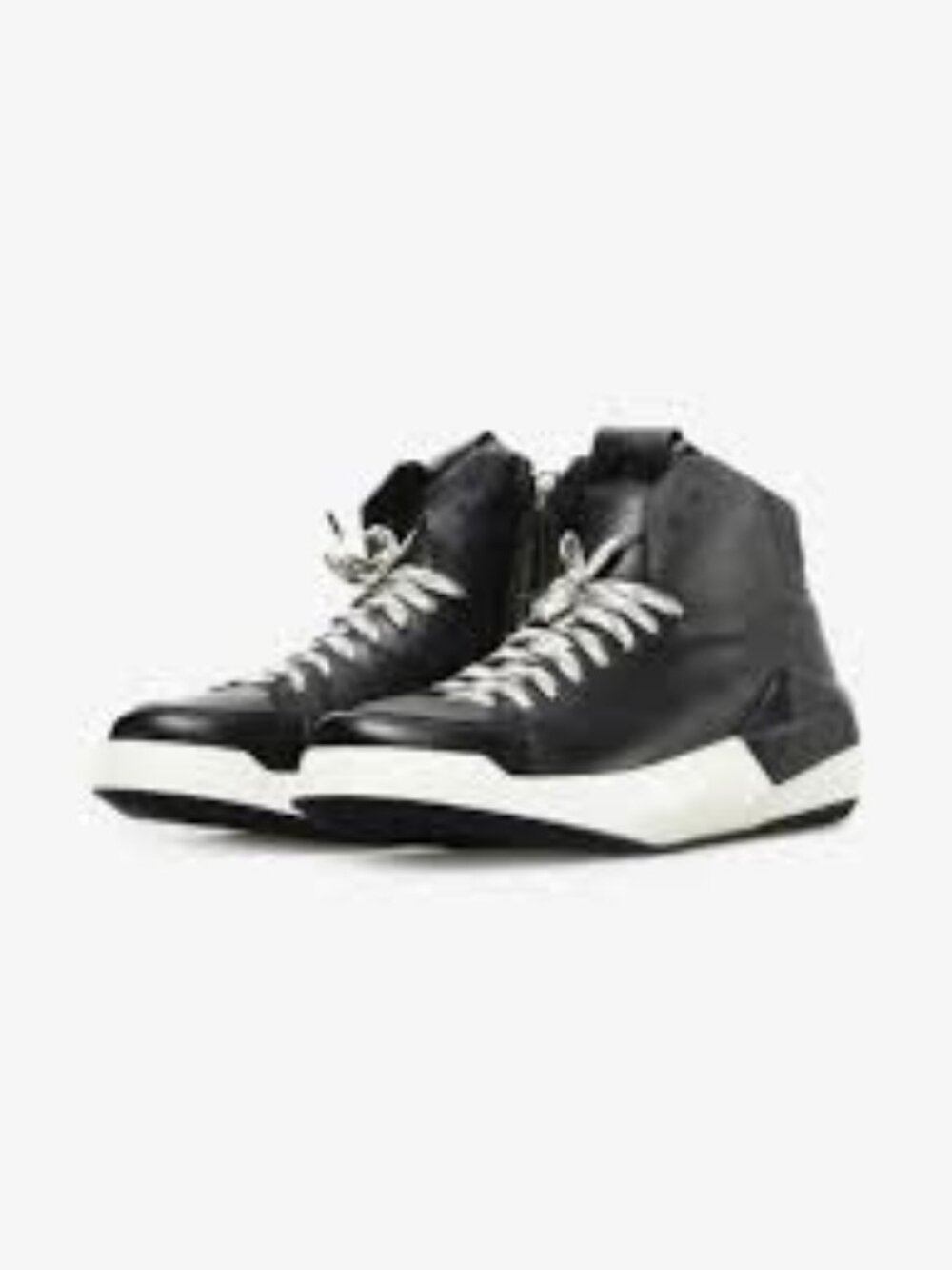 22- NIB CINZIA ARAIA BLACK CALF LEATHER LOW TOP SNEAKERS - MADE IN ITALY